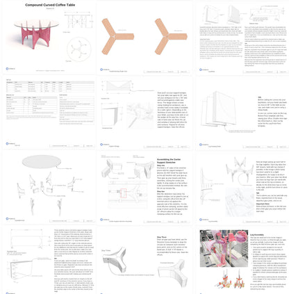 Compound Curve Coffee Table Plan
